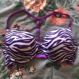 PINK Zebra Pint Bra